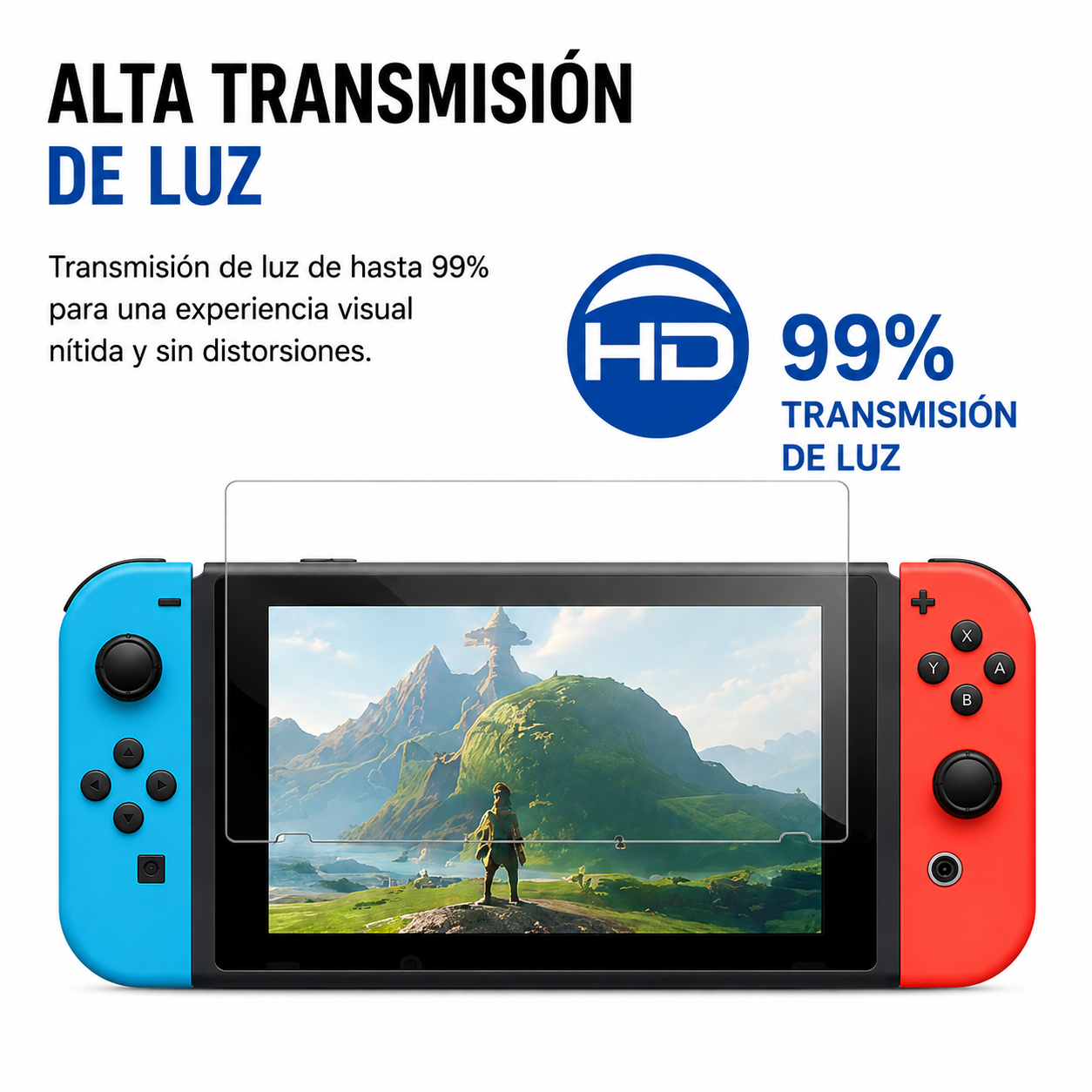 Vidrio Templado Nintendo Swicth Estandar