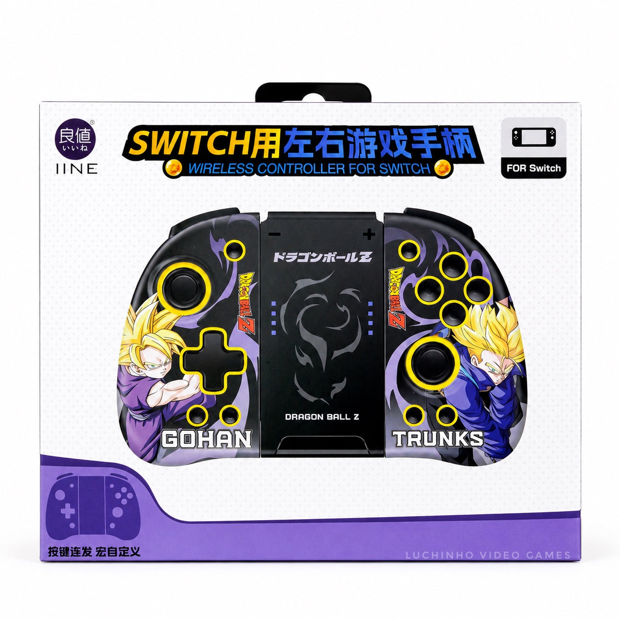 Control Inalámbrico Para Nintendo Switch Diseño Dragon Ball Z