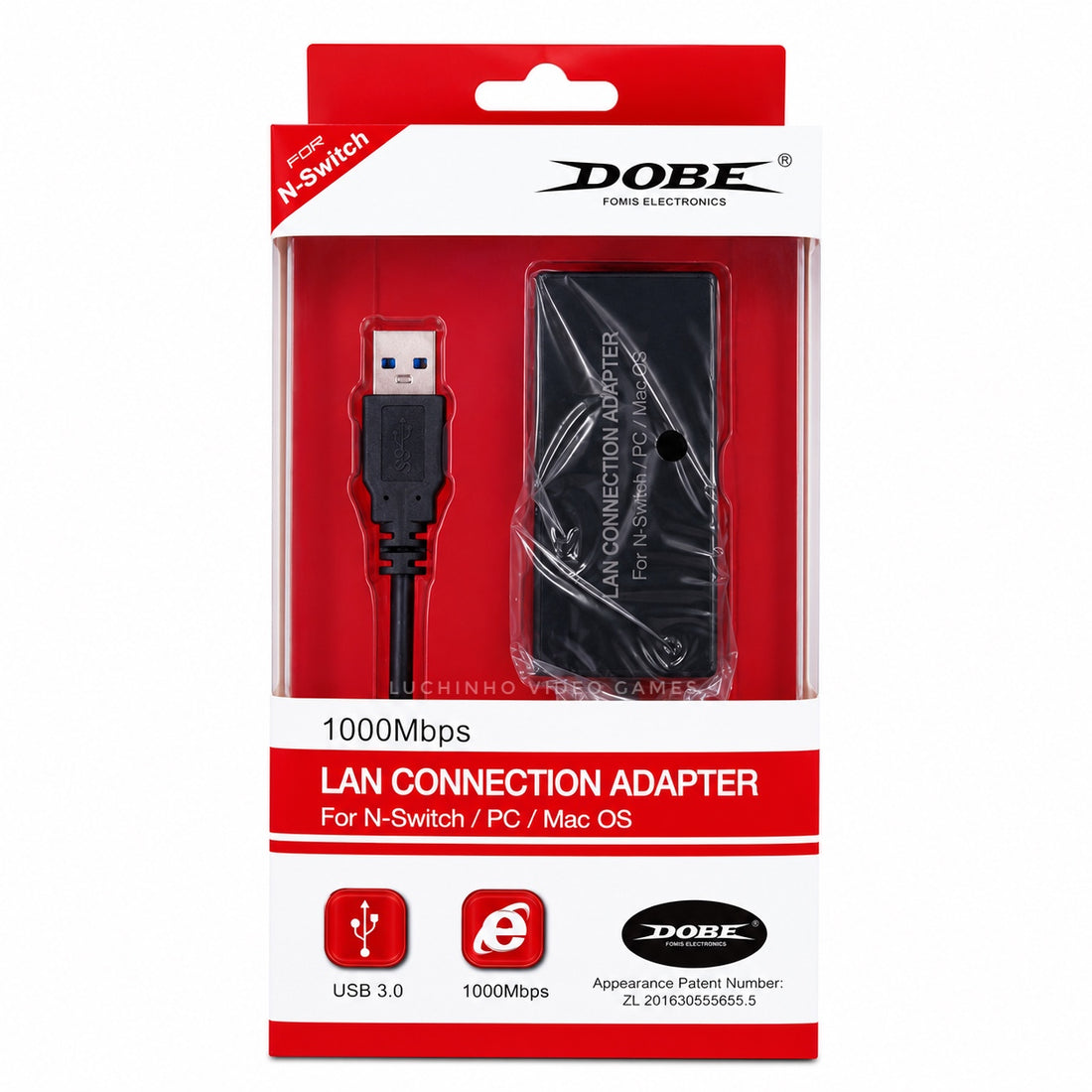 Adaptador LAN USB 3.0 para Nintendo Switch