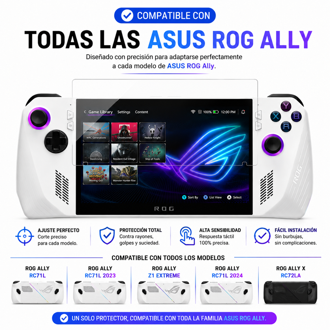Vidrio Templado Asus Rog Ally