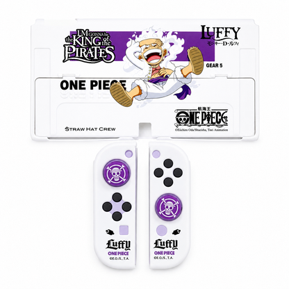 Kit Protector One Piece Luffy Gear 5 para Nintendo Switch OLED – Case Antigolpes Completo