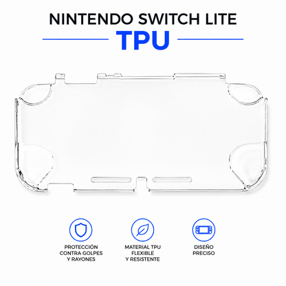 Funda TPU Transparente para Nintendo Switch Lite – Protector Flexible Antigolpes