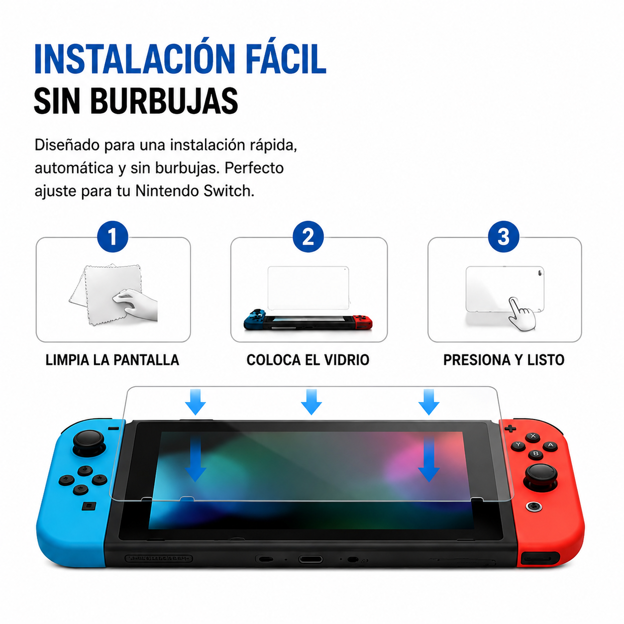 Vidrio Templado Nintendo Swicth Estandar