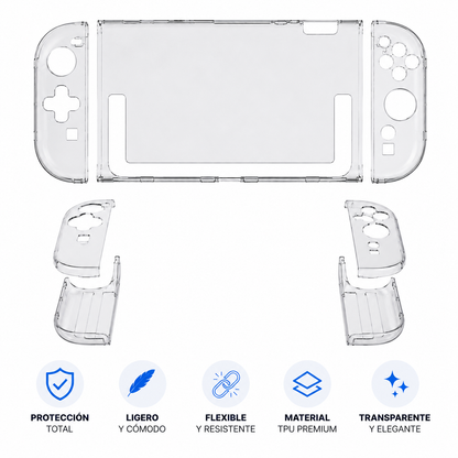 Funda Protectora TPU Transparente para Nintendo Switch 2
