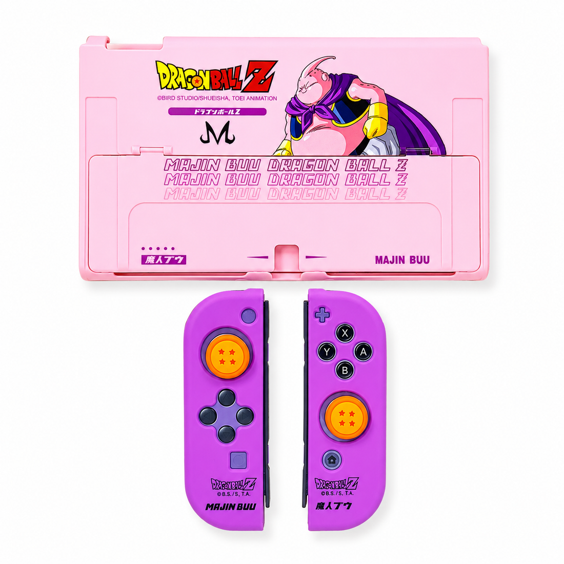 Kit Protector Majin Buu Dragon Ball Z para Nintendo Switch OLED – Case Antigolpes Completo