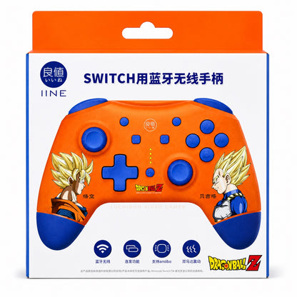 Control Inalámbrico Dragon Ball Z para Nintendo Switch y Switch OLED Bluetooth Color Naranja