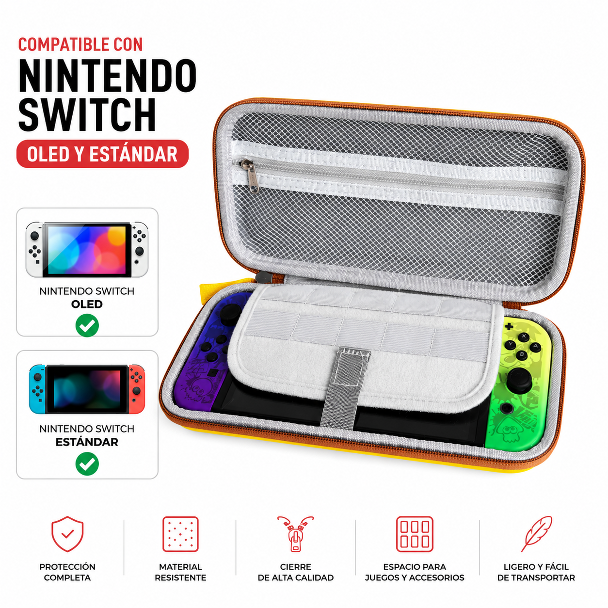 Estuche Protector Mario Mystery Box para Nintendo Switch Oled y Estándar