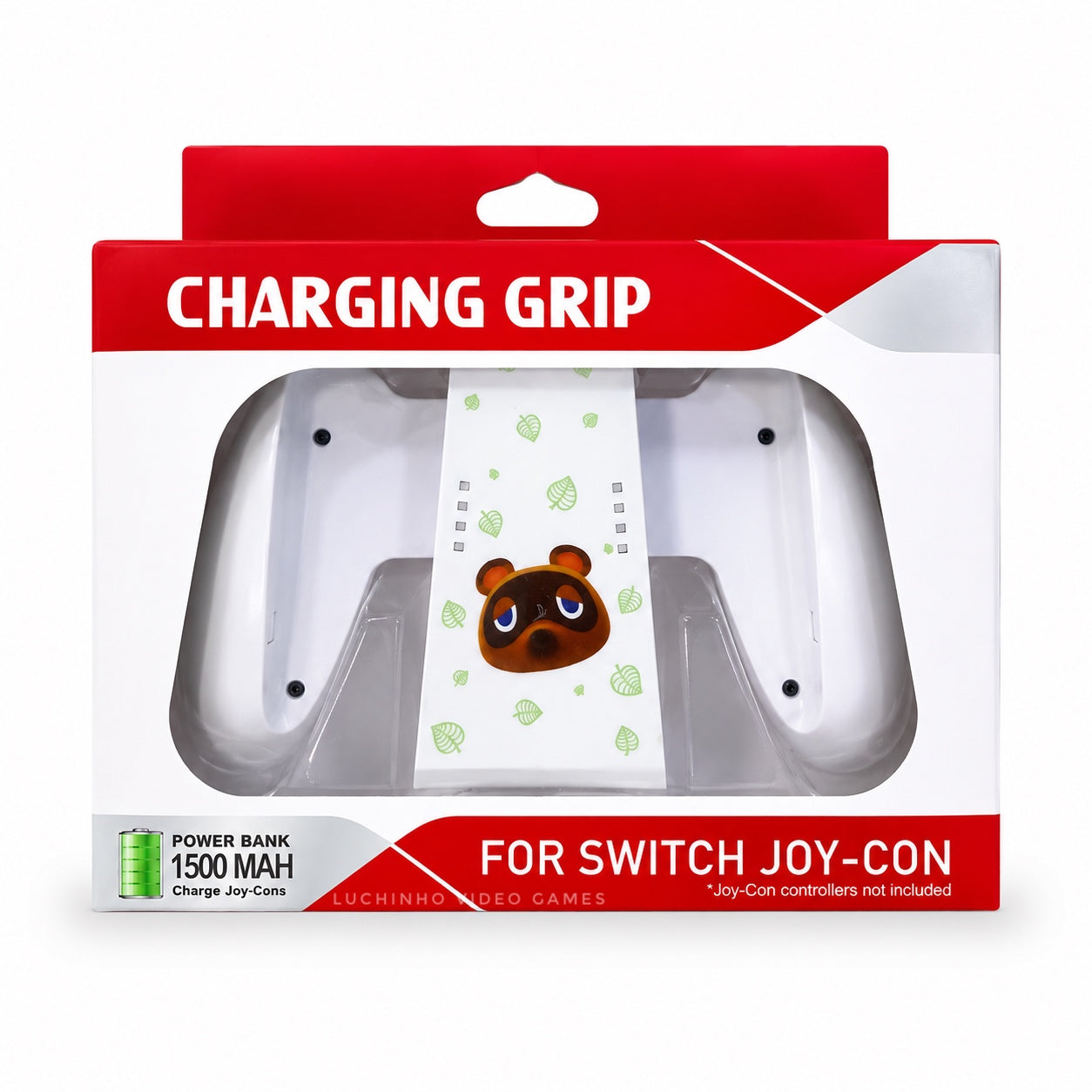 HandGrip Animal Crossing Recargable para Nintendo Switch Joy-ConControl- Batería Integrada Editor de texto enriquecido