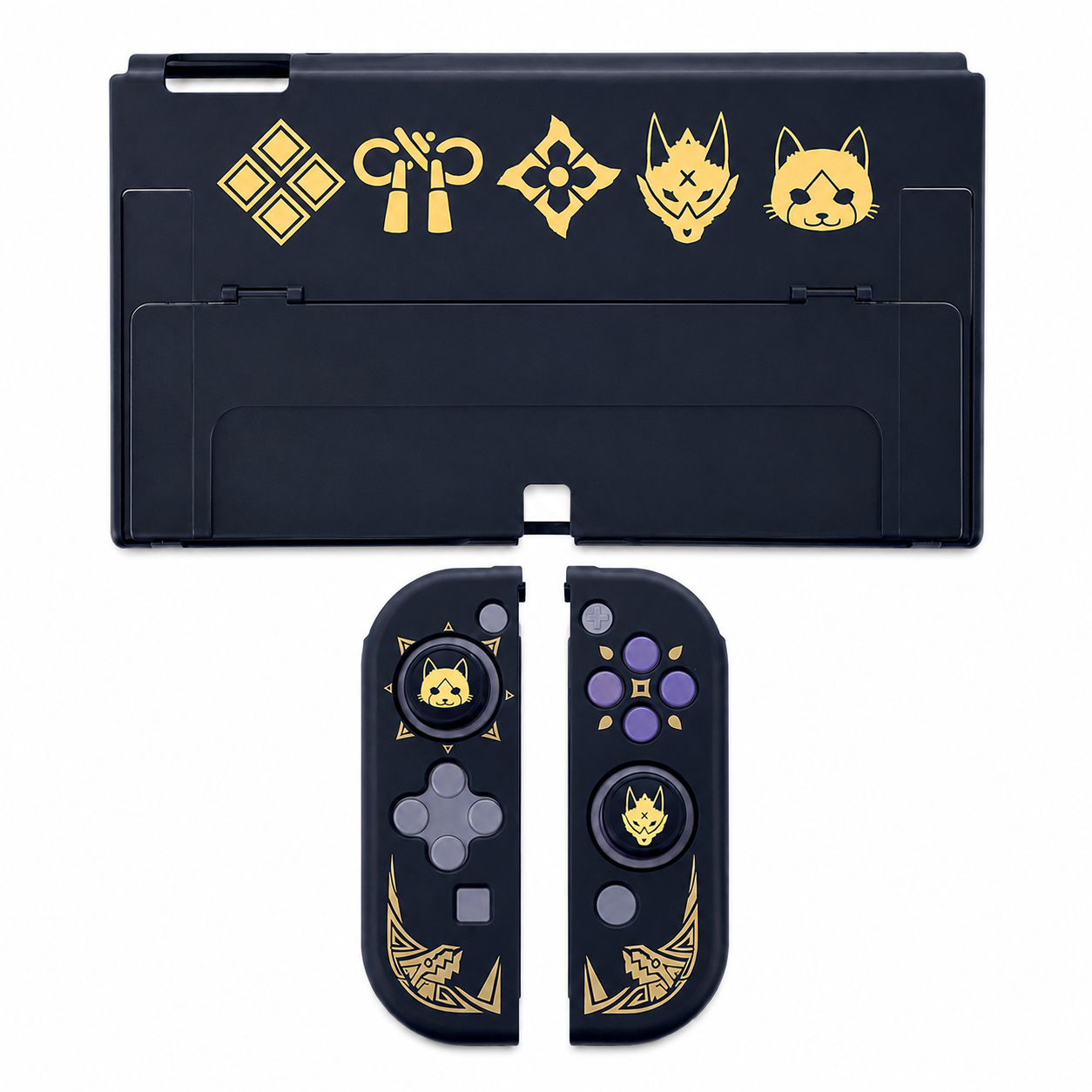 Kit Protector Monster Hunter para Nintendo Switch OLED – Case Antigolpes con Grips