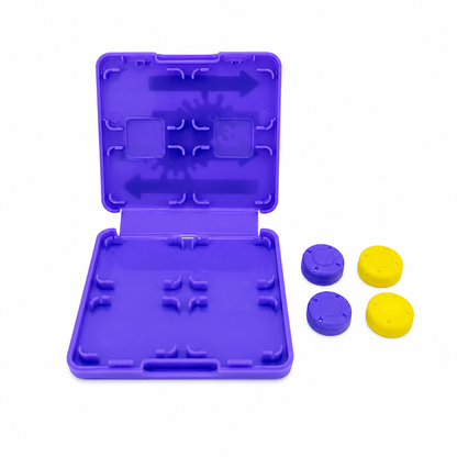 Kit Protector 8 en 1 para Nintendo Switch OLED con Estuche para Juegos y Protectores de Joystick