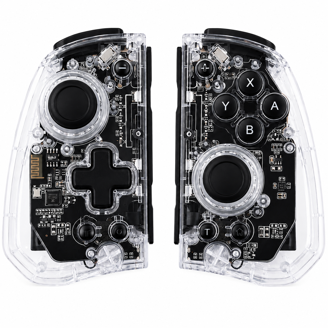 Control Inalámbrico Para Nintendo Switch Transparentes RGB