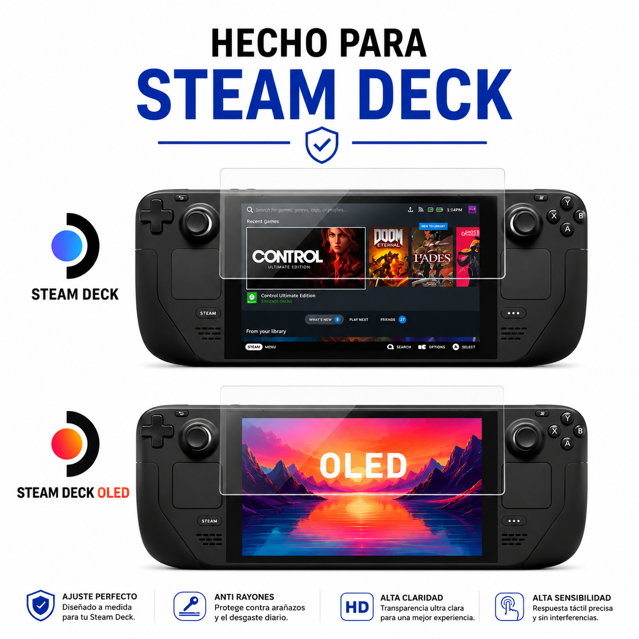 Vidrio Templado Steam Deck