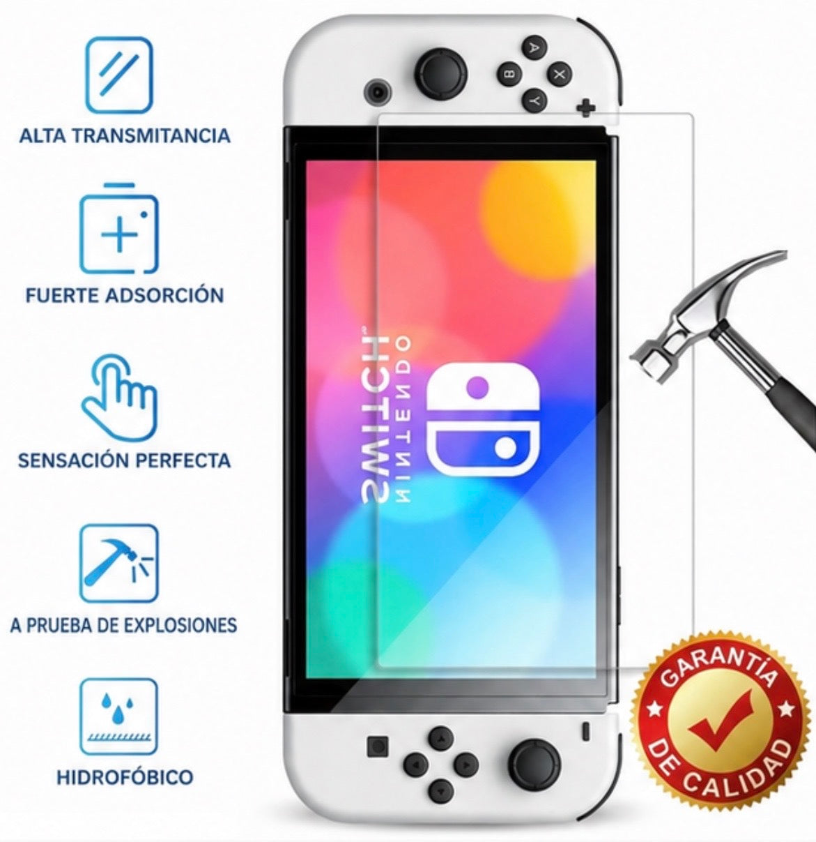 Vidrio Templado Nintendo Swicth Oled