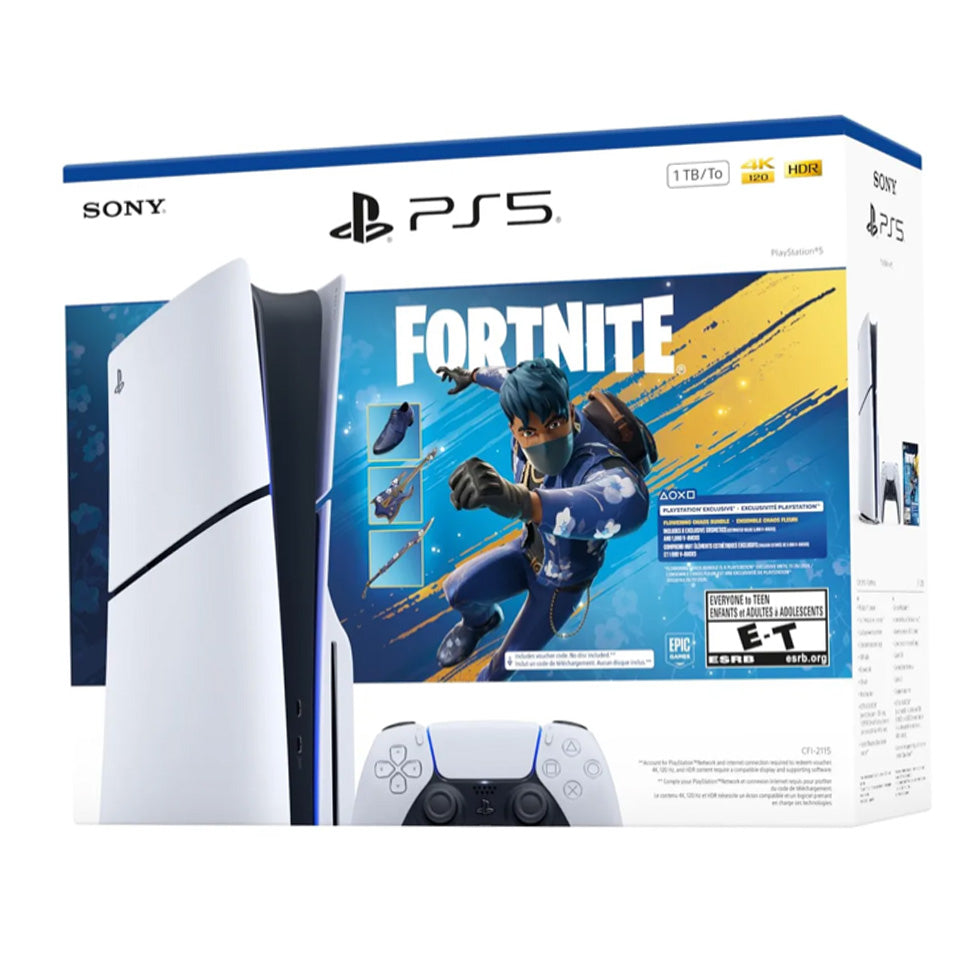 Consola Sony Play Station 5 Slim de Disco 1tb + Paquete Fortnite