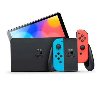 Nintendo Switch Oled 64gb Standard Color Rojo Azul Neón